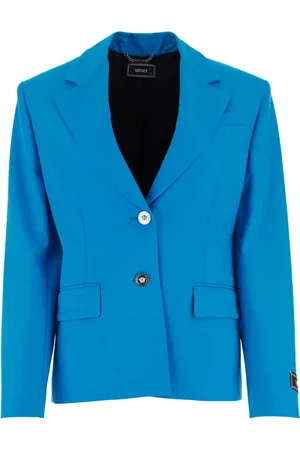 VERSACE Femme, Vestes, Bleu, Taille: 34 FR Veste blazer