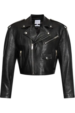 Halfboy Femme, Vestes, Noir, Taille: 38 FR Veste en cuir coupée