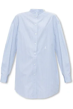 Jil Sander Femme, Blouses et Chemises, Bleu, Taille: 40 FR Chemise Oversize