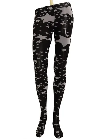 Dolce & Gabbana Femme, Sous-vêtements, Noir, Taille: 40 FR Collants de luxe à motif étoilé
