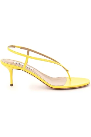 Aquazzura Femme, Chaussures, Jaune, Taille: 37 EU Sandales à talons hauts
