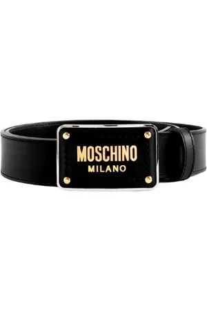 Moschino Homme, Accessoires, Noir, Taille: M Ceinture en Cuir 8010-8001, Modèle Classique