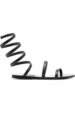 Ancient Greek Sandals Femme, Chaussures, Noir, Taille: 36 EU Sandales plates d`été élégantes pour femmes