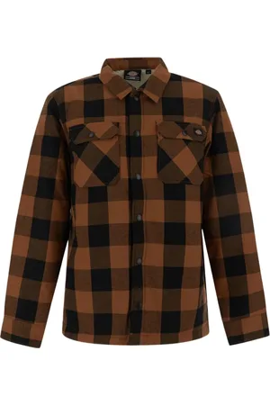 Dickies Homme, Chemises, Brun, Taille: M Chemise Décontractée