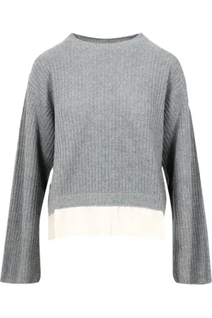 Kaos Femme, Pulls, Gris, Taille: 40 FR Pull Élégant en Mélange de Laine