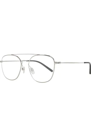Bally Homme, Accessoires, Gris, Taille: ONE Size Montures Optiques en Métal et Plastique pour Hommes