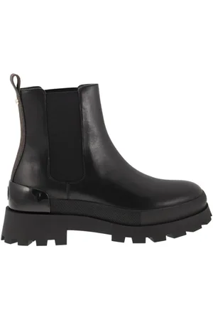 Michael Kors Femme, Chaussures, Noir, Taille: 37 EU Bottine Chelsea en cuir Rowan avec logo