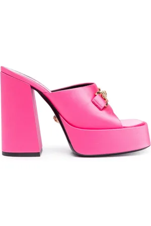 VERSACE Femme, Chaussures, Rose, Taille: 39 EU Sandales Fuchsia