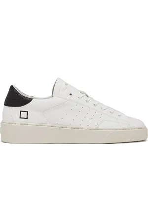D.A.T.E. Homme, Chaussures, Blanc, Taille: 43 EU Baskets Blanches avec Lettrage Gravé