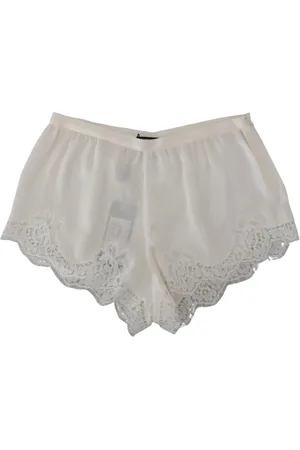 Dolce & Gabbana Femme, Sous-vêtements, Blanc, Taille: 36 FR Shorts Lingerie en Dentelle Blanche