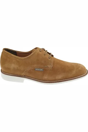 Mephisto Homme, Chaussures, Brun, Taille: 40 1/2 EU Chaussure Élégante en Daim à Lacets