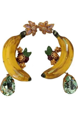Dolce & Gabbana Femme, Accessoires, Jaune, Taille: ONE Size Boucles d