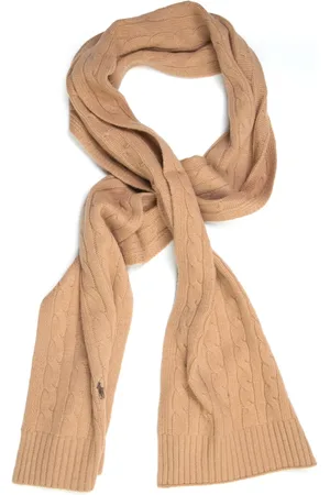 Ralph Lauren Homme, Accessoires, Brun, Taille: ONE Size Écharpe côtelée sophistiquée
