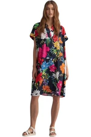 GANT Femme, Robes, Multicolore, Taille: 42 FR Robe Florale Tropicale