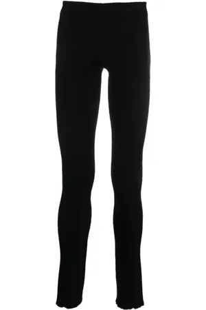 BARROW Femme, Pantalons, Noir, Taille: 40 FR Pantalon Noir Skinny Fit à Côtes