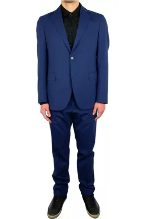 Aquascutum Homme, Costumes, Bleu, Taille: S Costume Bleu en Laine