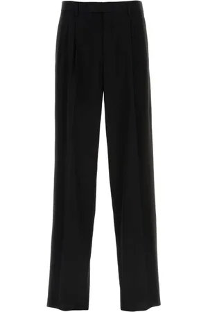 VERSACE Homme, Pantalons, Noir, Taille: L Pantalon noir en mélange viscose