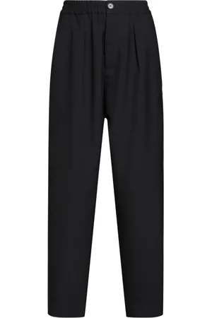 Marni Femme, Pantalons, Noir, Taille: 38 FR Pantalon Évasé en Laine Tropicale