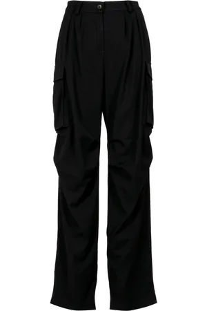 ANIYE BY Femme, Pantalons, Noir, Taille: 40 FR Pantalon Cargo Noir