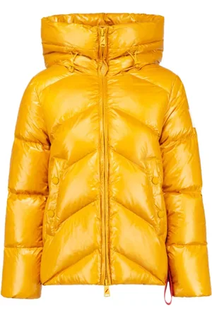 afterlabel Femme, Vestes, Jaune, Taille: 36 FR Manteaux Dorés pour lHiver