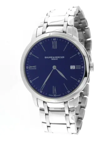 Baume et Mercier Femme, Accessoires, Bleu, Taille: ONE Size Classima 10382 Quartz Cadran Bleu Montre
