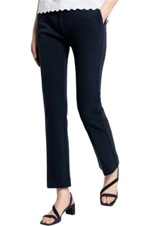GANT Femme, Pantalons, Bleu, Taille: 42 FR Pantalon Chino Satiné