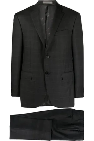 corneliani Homme, Costumes, Gris, Taille: L Costume en Laine Super 170, Fabriqué en Italie