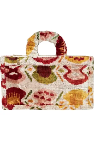 La Milanesa Femme, Sacs, Multicolore, Taille: ONE Size Sac à main en soie et coton multicolore