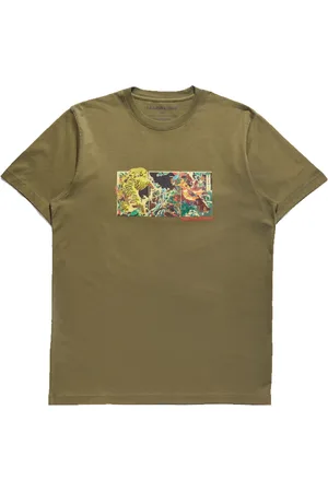 Maharishi Homme, Tops, Vert, Taille: S T-shirt Bataille Samurai Tiger
