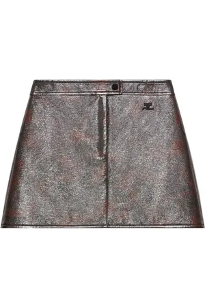 Courrèges Femme, Jupes, Brun, Taille: 40 FR Jupe Texturée Marron Café