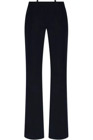 OFF-WHITE Femme, Pantalons, Bleu, Taille: 36 FR Pantalon en laine