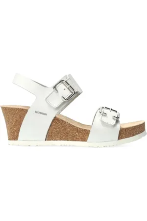 Mephisto Femme, Chaussures, Blanc, Taille: 40 EU Sandale Lissandra pour Femme avec Semelle en Liège