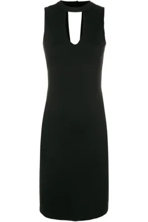 Twin-Set Femme, Robes, Noir, Taille: 40 FR Robe Noire Élégante Sans Manches