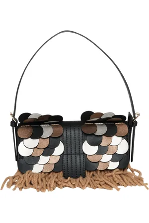 La Milanesa Femme, Sacs, Noir, Taille: ONE Size Sac à main en éco-cuir et laine noire