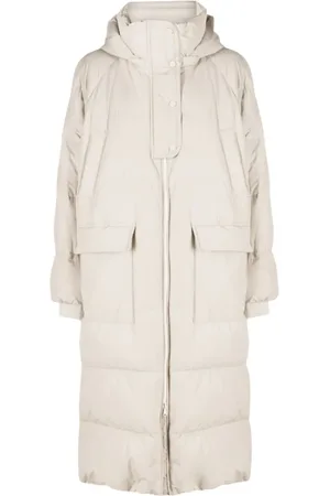 Brunello Cucinelli Femme, Manteaux, , Taille: 38 FR Élégant manteau long matelassé