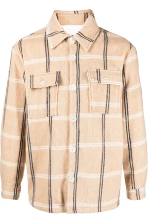Family First Homme, Chemises, , Taille: S Chemise à Carreaux en Jersey-Fleece
