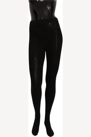 Dolce & Gabbana Femme, Sous-vêtements, Noir, Taille: 38 FR Authentiques Collants Noirs en Laine Stretch