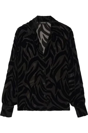 ANINE BING Femme, Blouses et Chemises, Noir, Taille: 36 FR Mylah chemise
