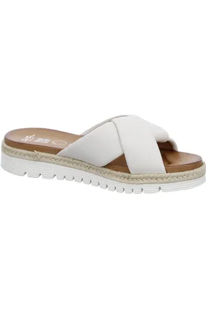 ARA Femme, Chaussures, Blanc, Taille: 38 EU Sandale femme flexible et antidérapante