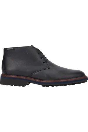 Mephisto Homme, Chaussures, Noir, Taille: 45 EU Bottine en Cuir Noir pour Homme