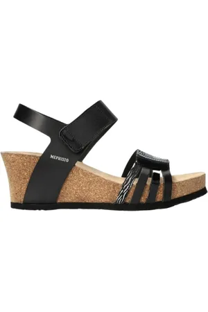 Mephisto Femme, Chaussures, Noir, Taille: 36 EU Sandale élégante Lucia pour Femmes