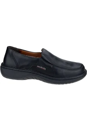 Mephisto Homme, Chaussures, Noir, Taille: 40 EU Mocassin Homme Jabal - Coupe Large