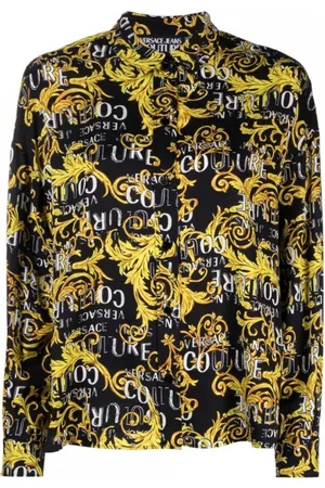 VERSACE Femme, Blouses et Chemises, Multicolore, Taille: 36 FR Chemise Élégante de