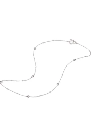 CHANTECLER Femme, Accessoires, Gris, Taille: ONE Size Collier Accessoires - Or avec 0,37 CT Diamant