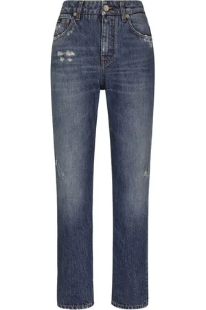 Dolce & Gabbana Femme, Jeans, Bleu, Taille: 38 FR Pantalon Bleu Élégant pour Femmes