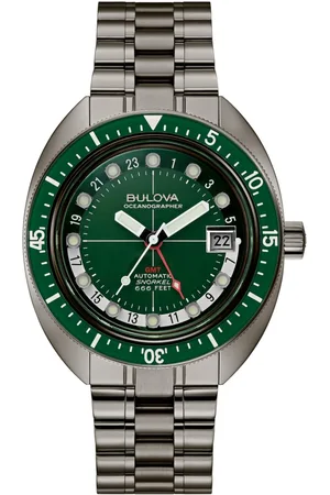 BULOVA Homme, Accessoires, Vert, Taille: ONE Size Montre GMT - Cadran Vert