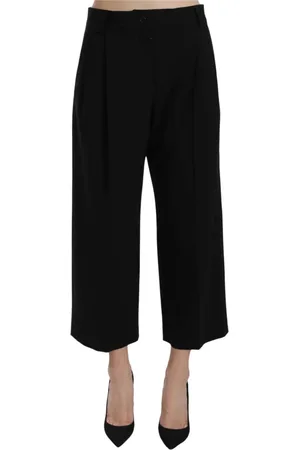 Dolce & Gabbana Femme, Pantalons, Noir, Taille: 36 FR Pantalon Imprimé Noir