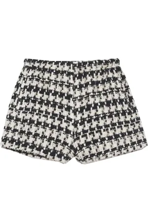 ANINE BING Femme, Shorts, Noir, Taille: 42 FR Shorts en tweed avec large ceinture