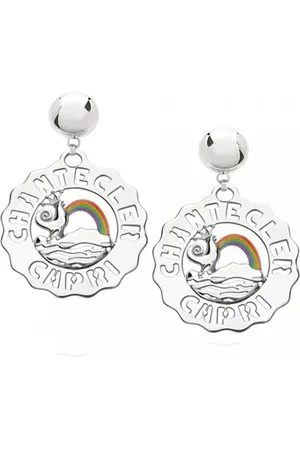 CHANTECLER Femme, Accessoires, Blanc, Taille: ONE Size Boucles doreilles en argent pour femme