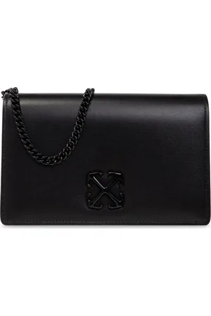 OFF-WHITE Femme, Accessoires, Noir, Taille: ONE Size Portefeuille Jitney 0.5 avec Chaîne